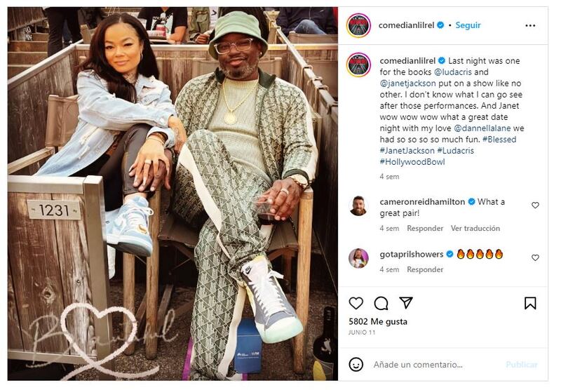 Lil Rel Howery y su pareja, Dannella Lane