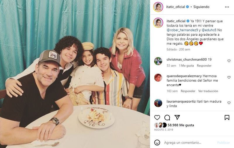 Itatí Cantoral y Eduardo Santamarina mantienen una buena relación por amor a sus hijos