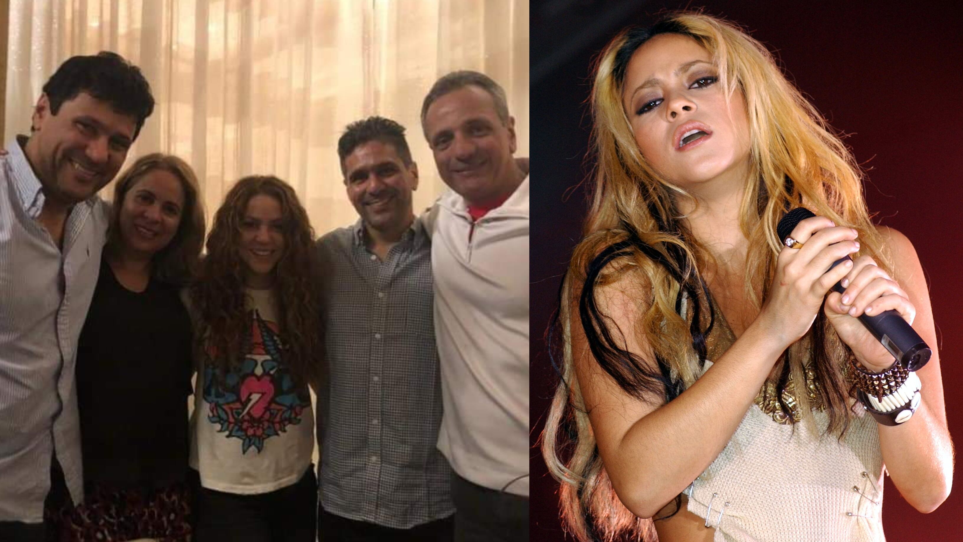 Shakira y sus hermanos