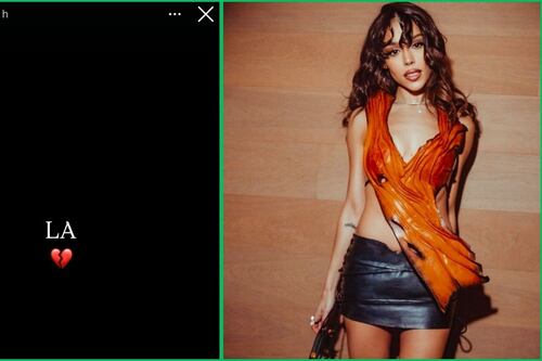 Se burlan de Danna Paola por “contundente” mensaje tras incendios en Los Ángeles