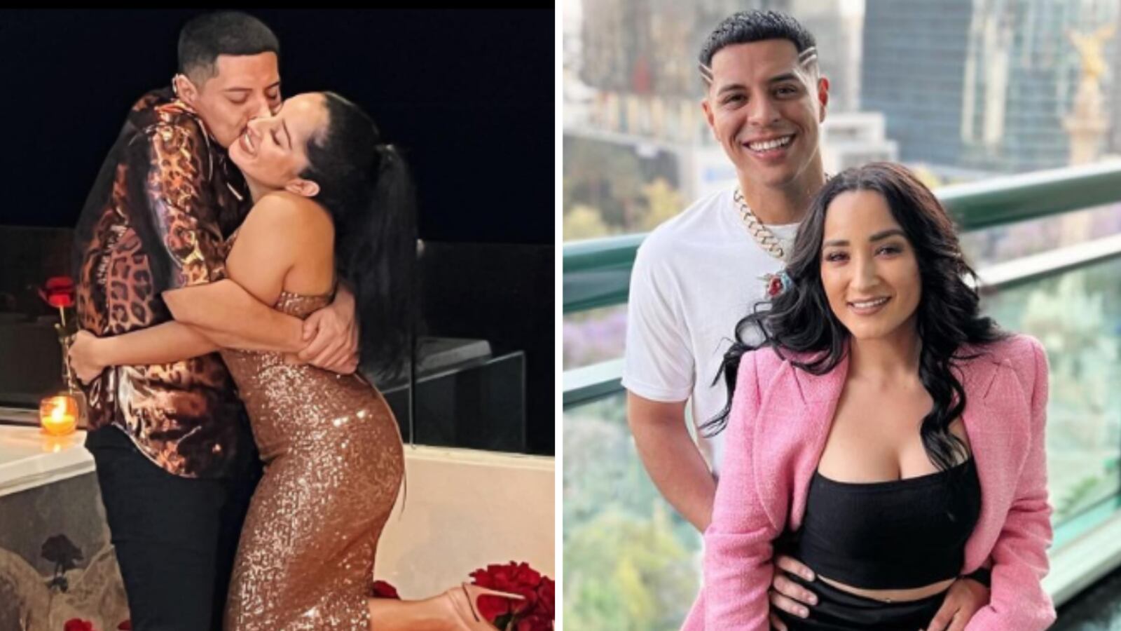 Eduin Caz y su esposa