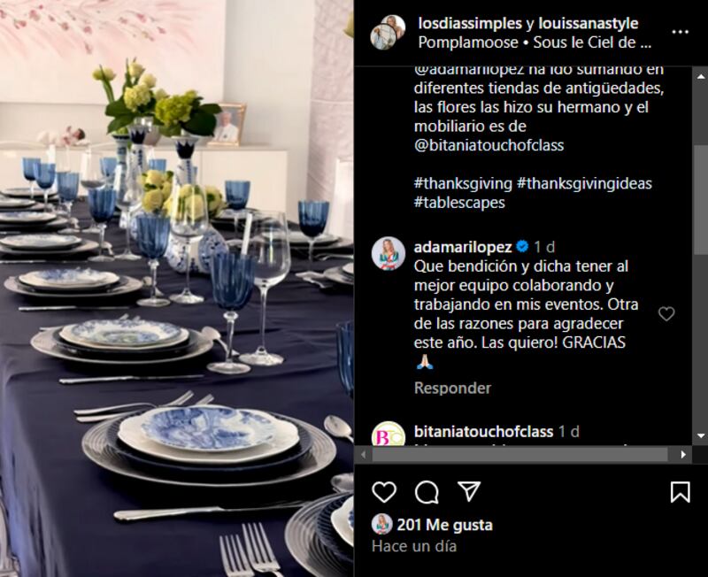 Adamari López y su fiesta de Acción de Gracias