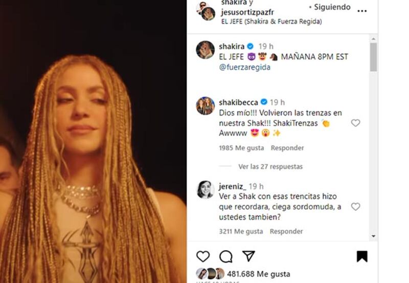 Shakira looks
