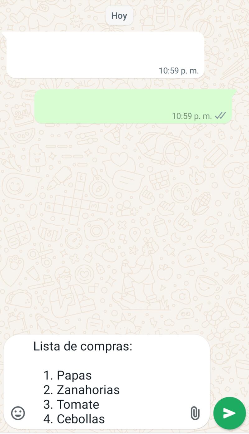 WhatsApp ahora permite crear listas numeradas