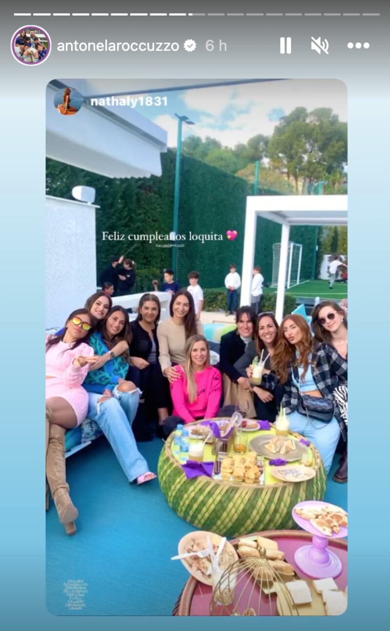 Antonela Roccuzzo festeja su cumpleaños 35 rodeada de sus mejores amigas