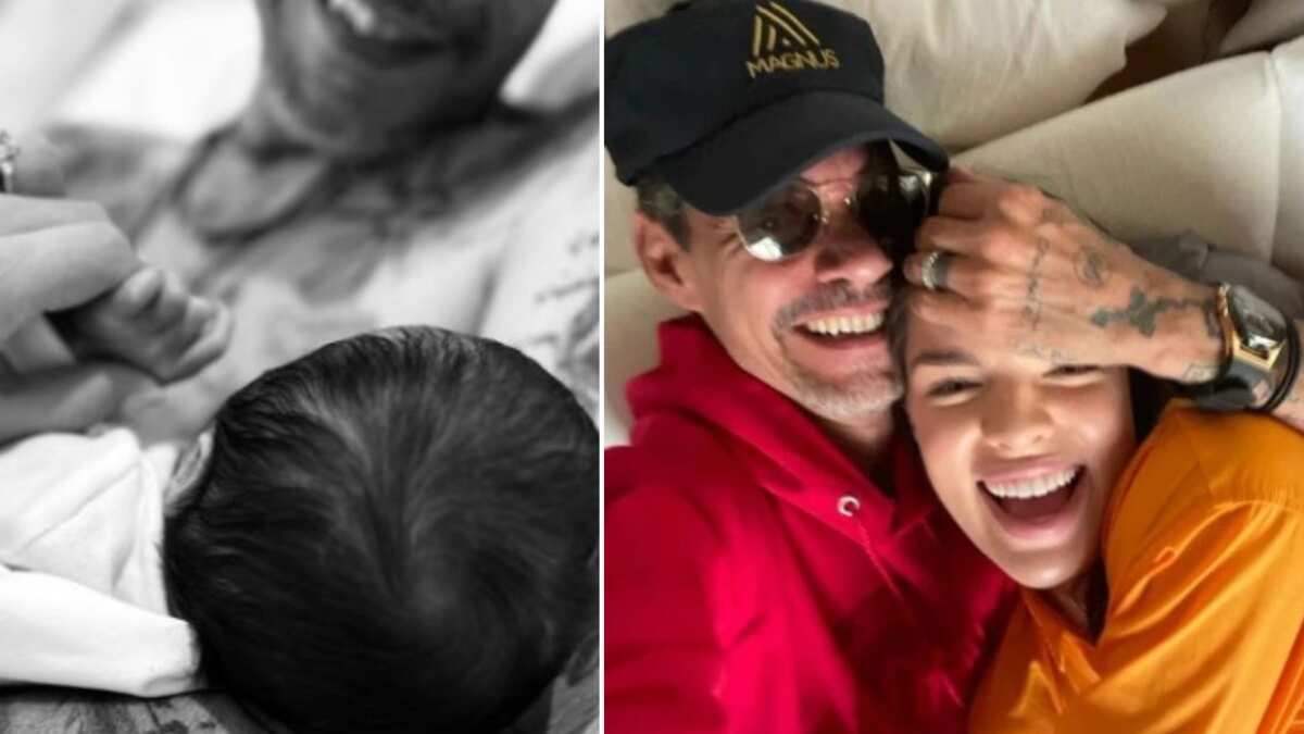 Marc Anthony y Nadia Ferreira hijo