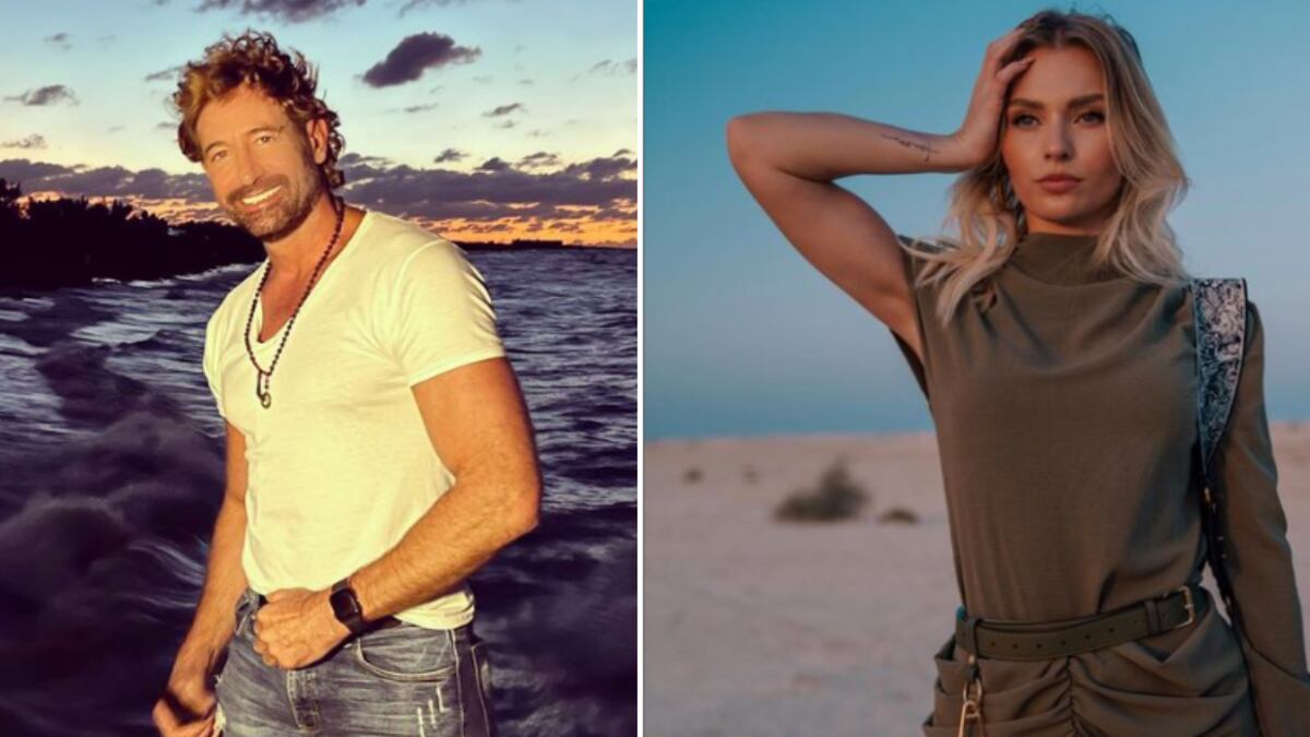 Gabriel Soto e Irina Baeva separados.