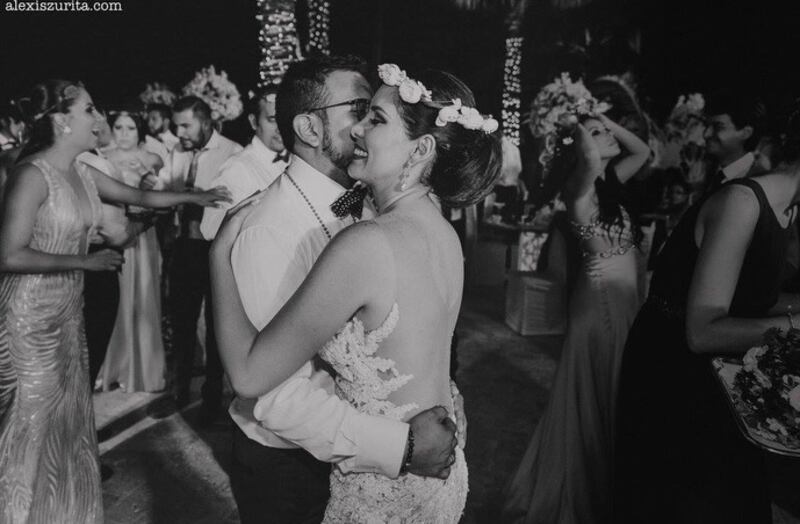 Ale Boada junto a su esposo, Pablo Villacis.