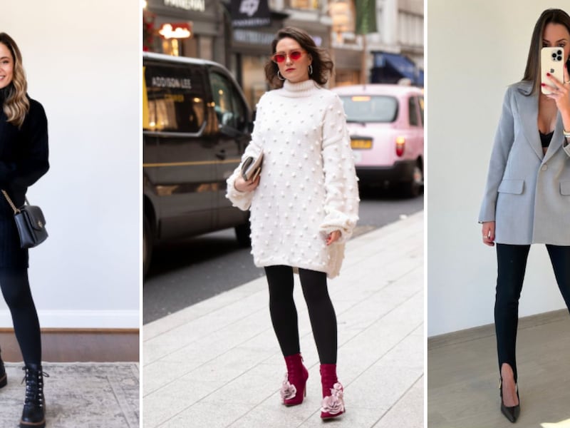 ¿La llevarías? Así se lucen los vestidos sobre leggins, la polémica tendencia que le dará un giro a tu look