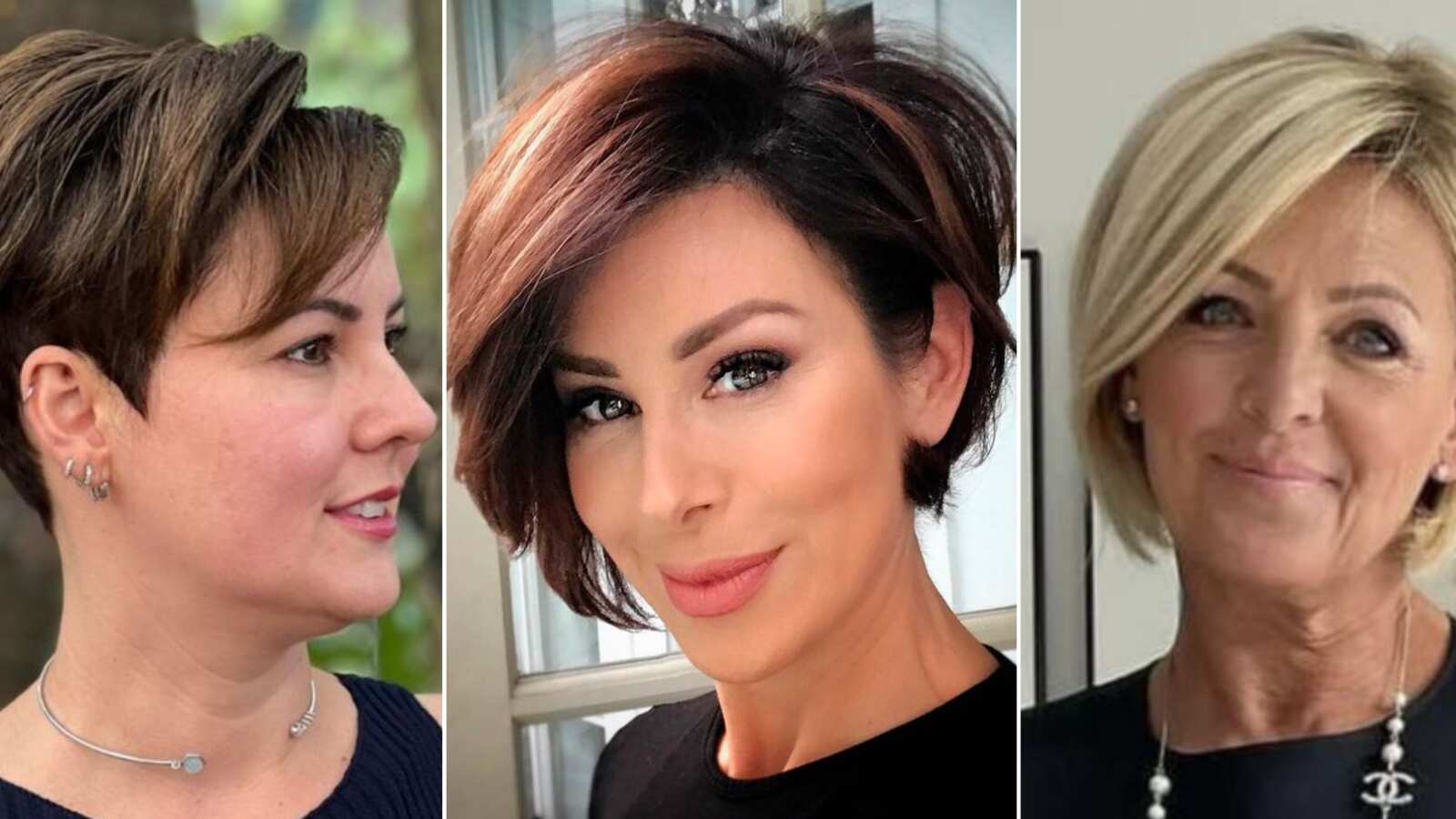Corte pixie bob para mujeres de 50 a 60 años