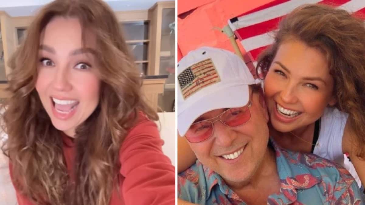 Llaman inmadura a Thalía a sus 51 por video en el que juega con muñeca
