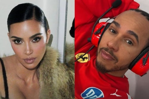 Filtran fotos de Kim Kardashian junto a Lewis Hamilton en la playa