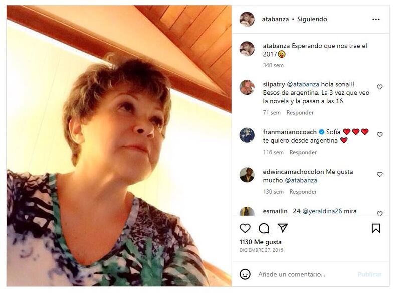 Paula Peña en la actualidad |