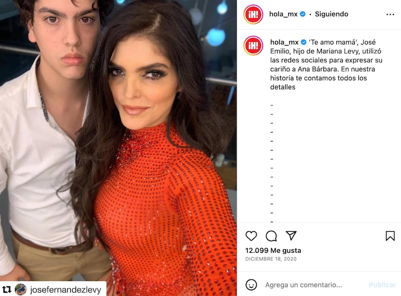 Ana Bárbara y José Emilio Fernández Levy