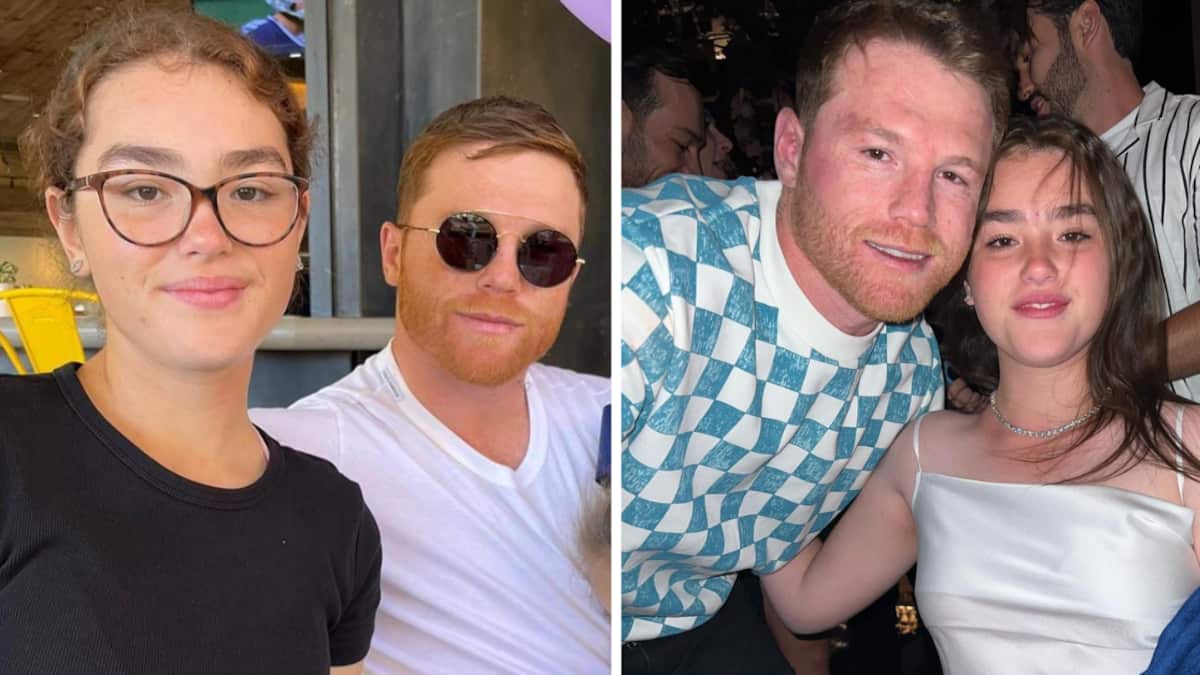 Canelo y su hija Emily