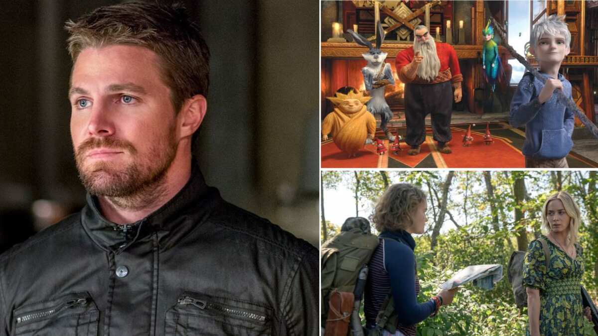 Fotogramas de Arrow, El origen de los guardianes y Un lugar en silencio: Parte II