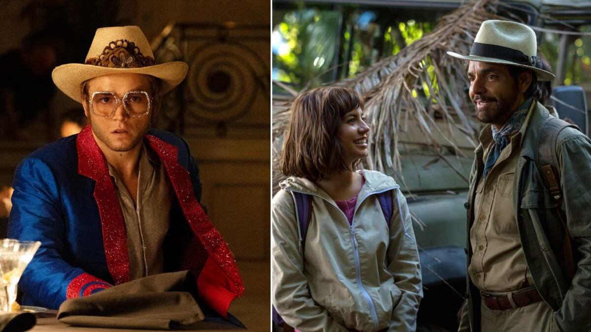 Escenas de Rocketman y Dora y la ciudad perdida