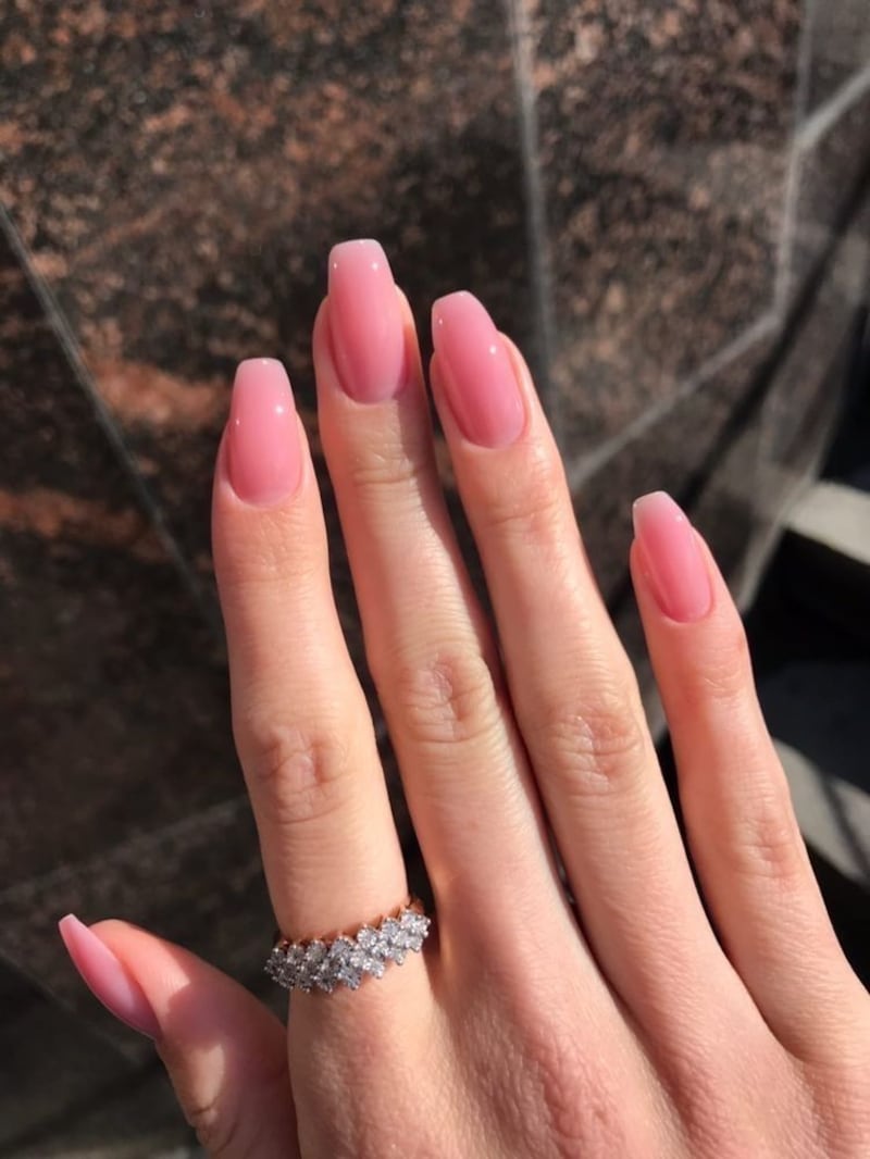 Rose water nails
