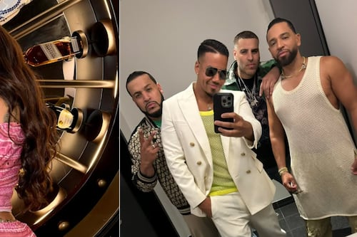 Yailin apareció cantando con Aventura pero un incómodo momento opacó su presentación, Romeo Santos tuvo que defenderla