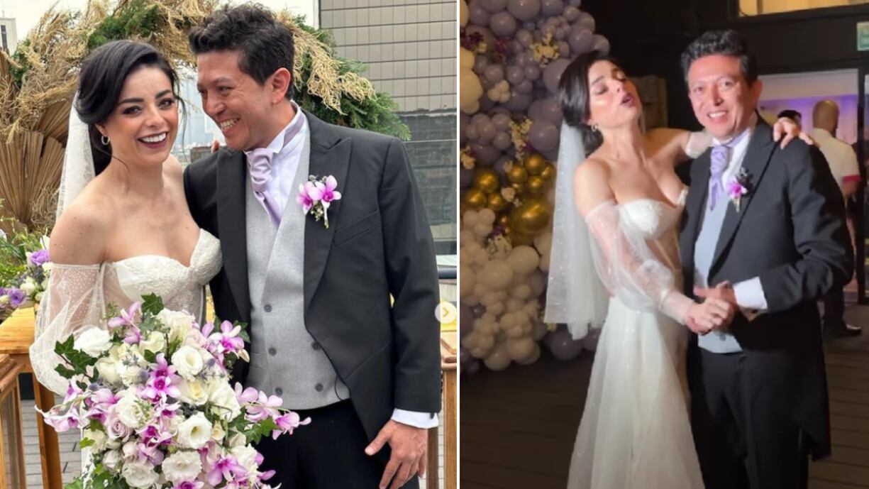Violeta Isfel cumplió su sueño de casarse con Raúl Bernal