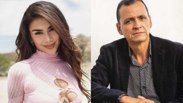 Foto de la cantante Greeicy Rendón y su padre Luis Alberto Rendón.