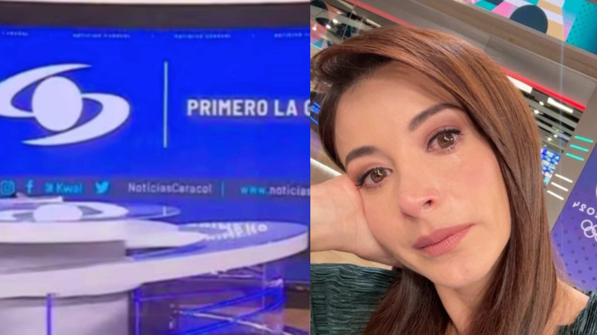 Alejandra Giraldo rompió en llanto en plena emisión de Noticias Caracol