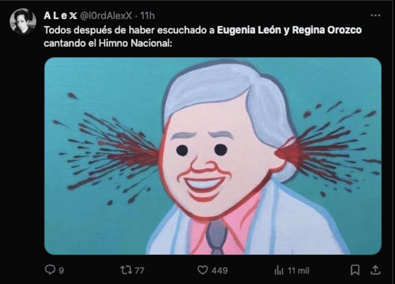 Interpretación del Himno Nacional Mexicano de Regina Orozco y Eugenia León genera risas y memes en redes sociales