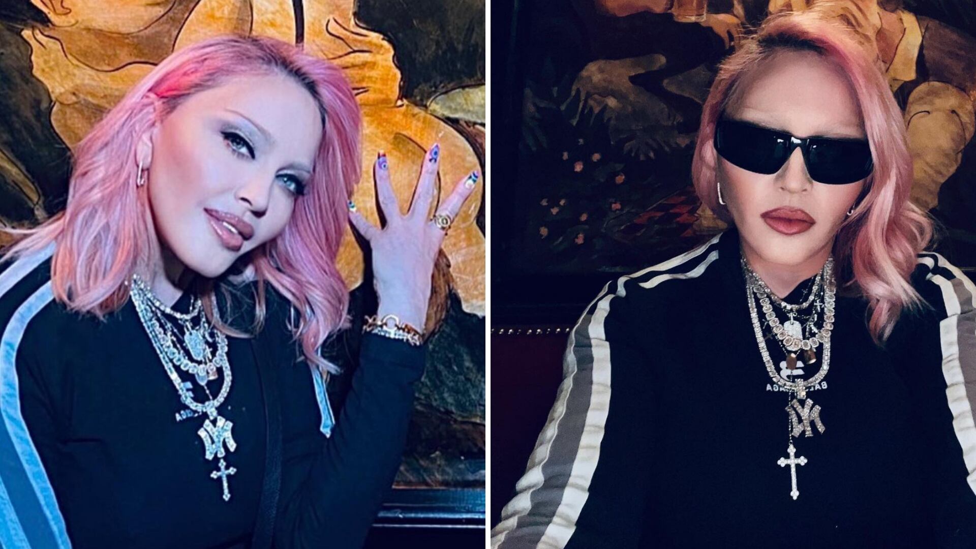 La reina del pop, ahora luce como toda una rockera, muy al estilo de Marilyn Manson