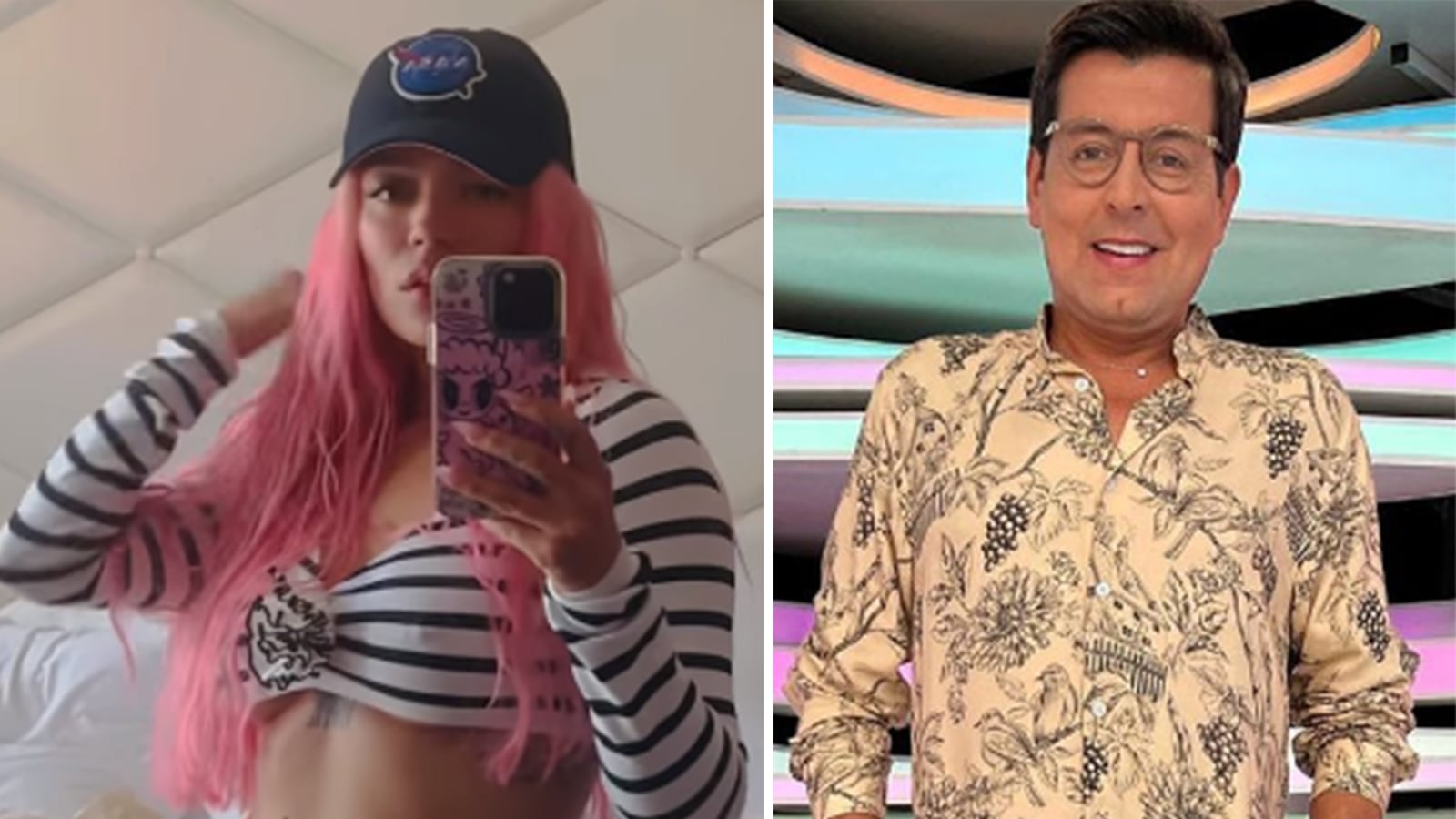 Cuando Juan Carlos Giraldo de ‘La Red’ le dijo ‘puerca’ a Karol G por su vestimenta.