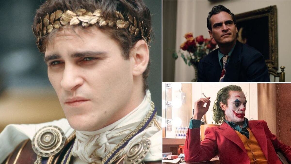 Joaquin Phoenix en Gladiador, The Master y Joker