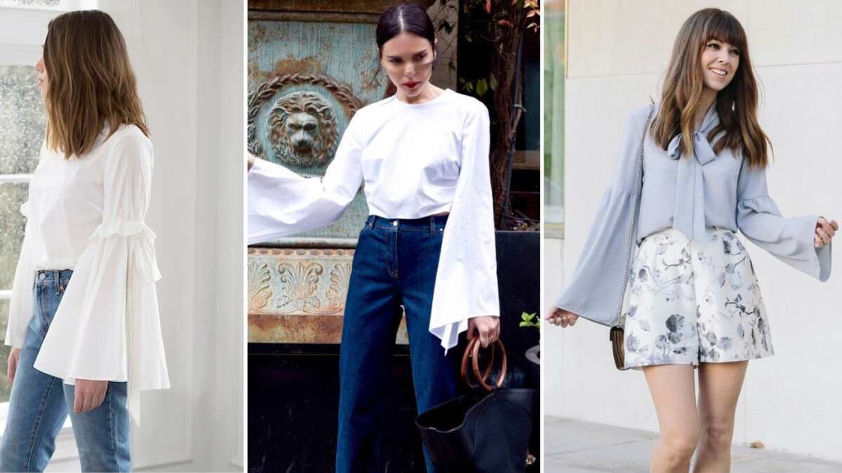 Las blusas de manga japonesa logran elevar tu look y convertirlo en el más elegante, así se usan.