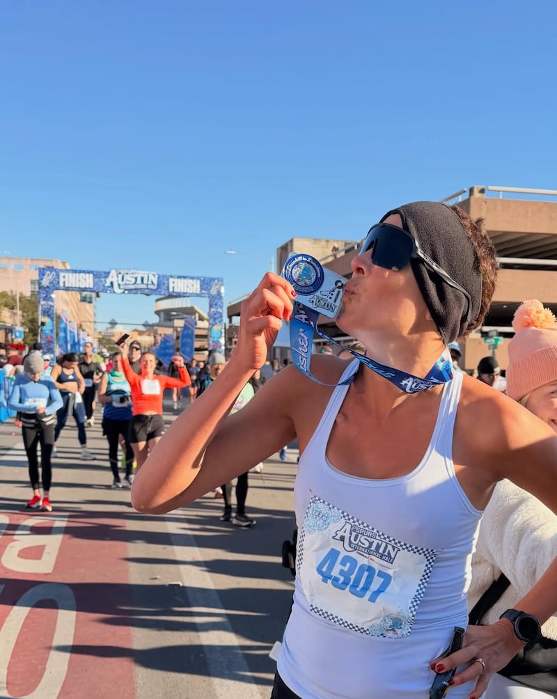 La Flaca Guerrero corre media maratón