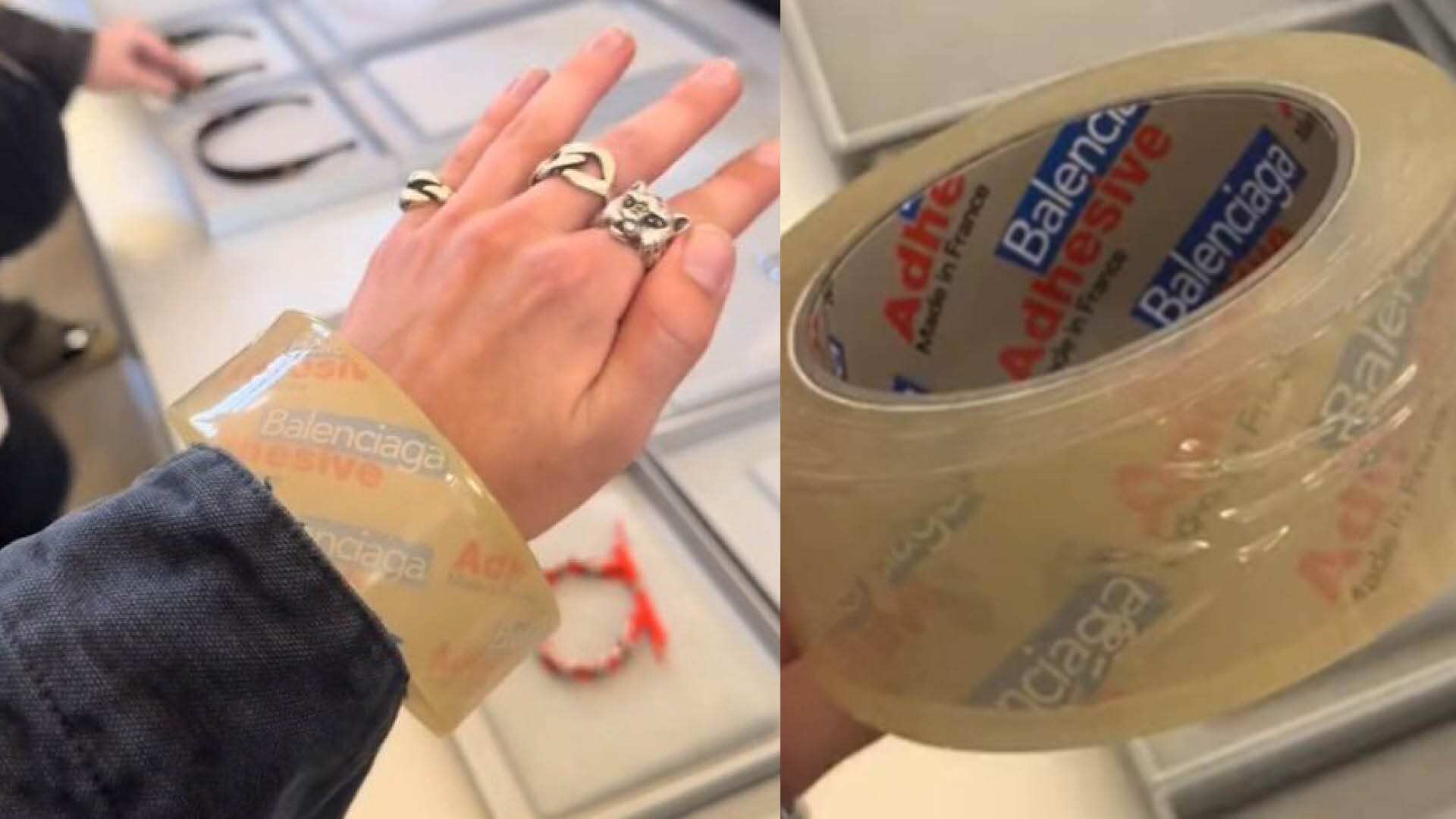 ¿Cuánto cuesta la pulsera con forma de cinta adhesiva de Balenciaga?