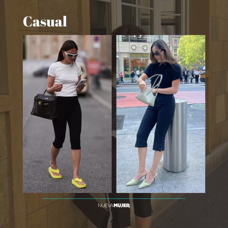Look casual con pantalones capri
