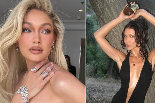 ¿Por qué…?: El detalle en el look de Gigi y Bella Hadid en la boda de su hermana que confundió a los fans