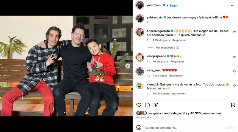 Yahir presumió su reconciliación con su hijo Tristán
