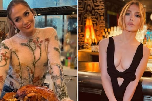 JLo impacta con atrevidos pantalones de tiro bajo y en redes se dieron cuenta de este sorprendente detalle