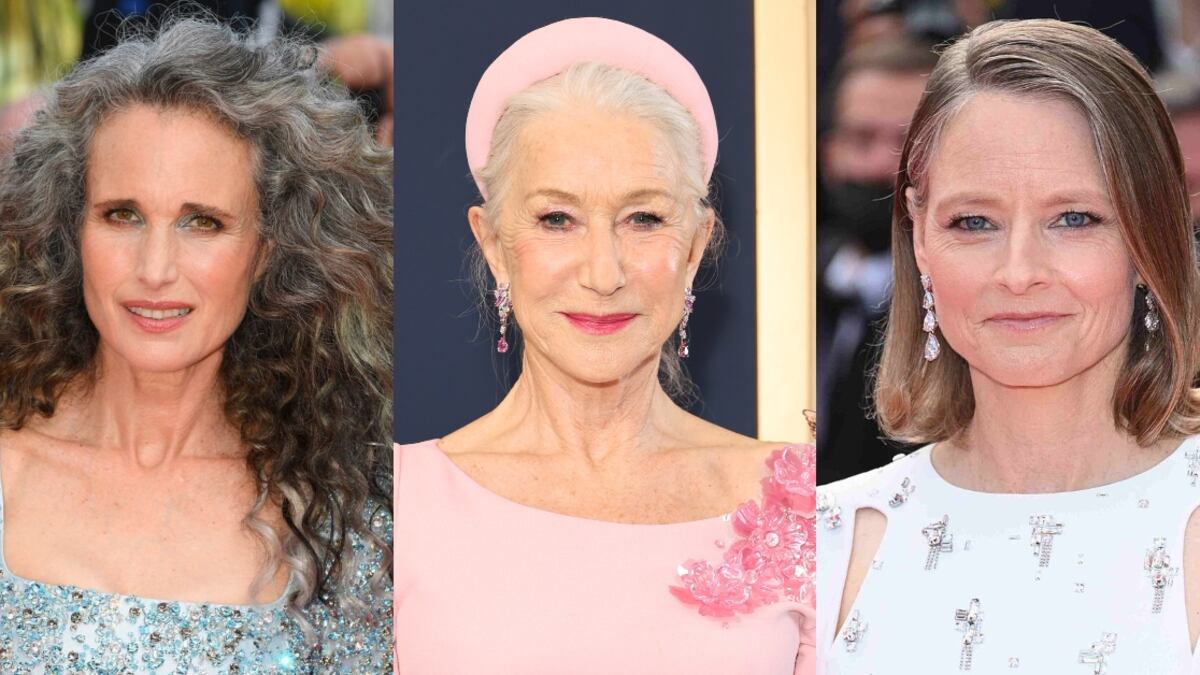 Famosas que mostraron sus canas en la alfombra roja