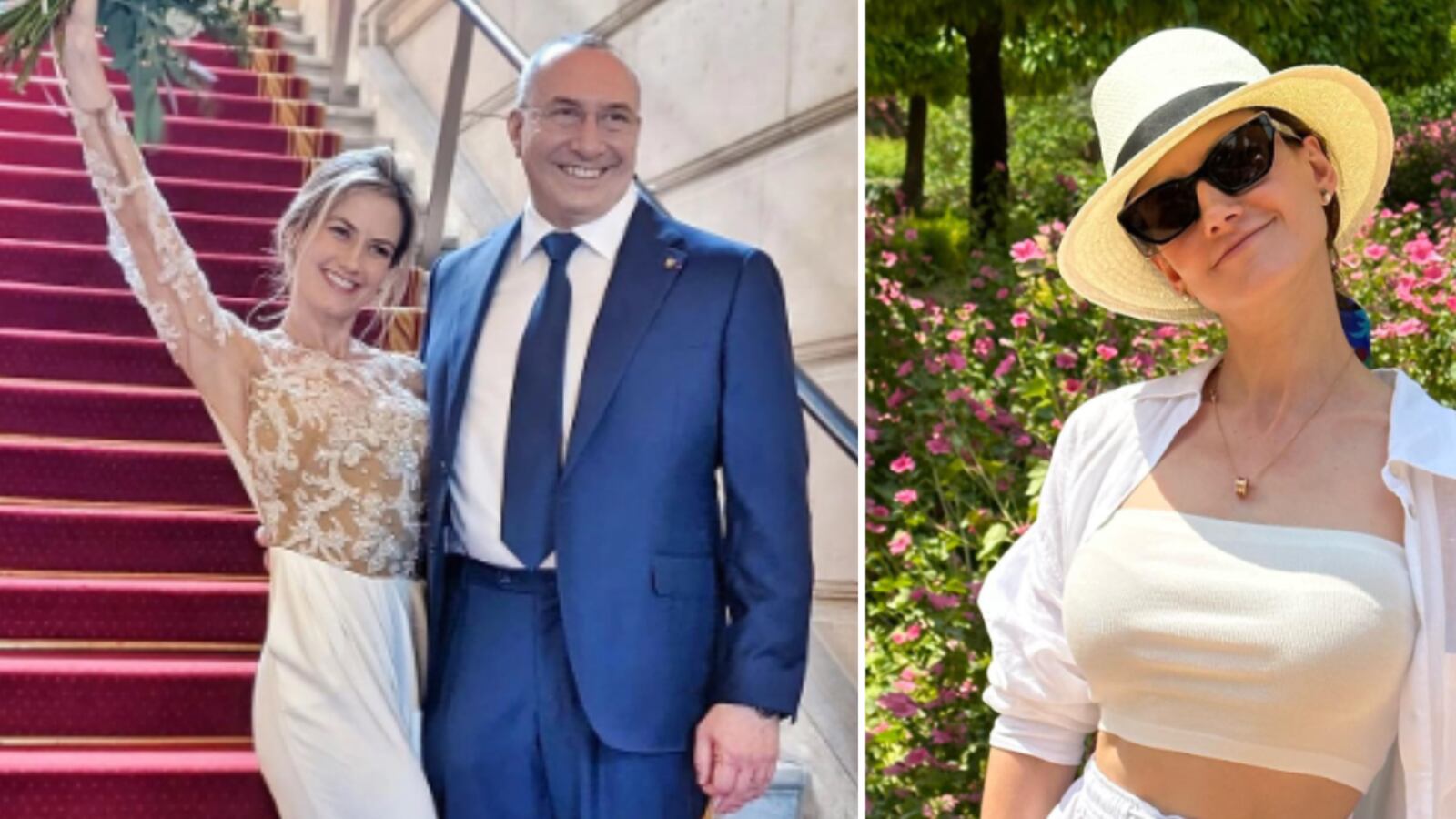 Altair Jarabo y su esposo