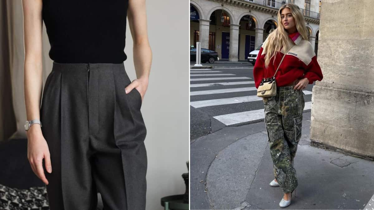 Los pantalones con pinzas y los cargo reinarán durante 2025