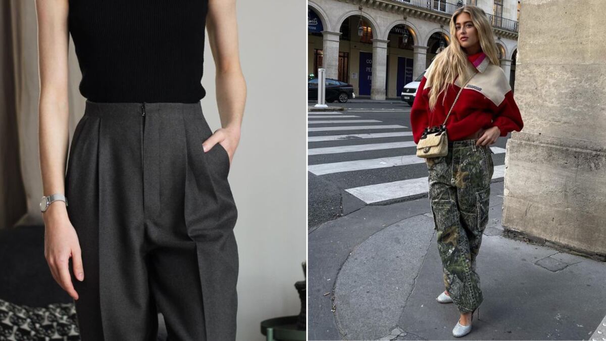 Los pantalones con pinzas y los cargo reinarán durante 2025