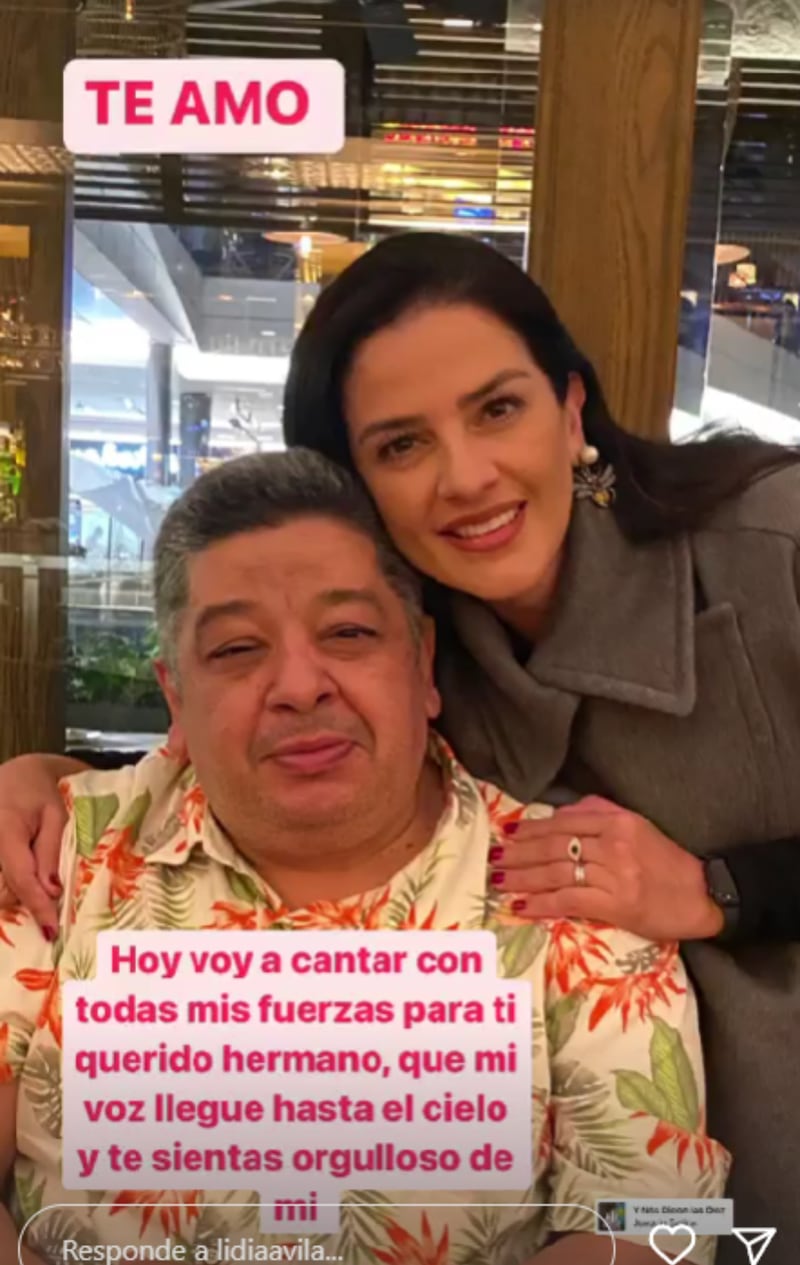 Lidia Ávila dedicó un concierto para su hermano que acaba de fallecer