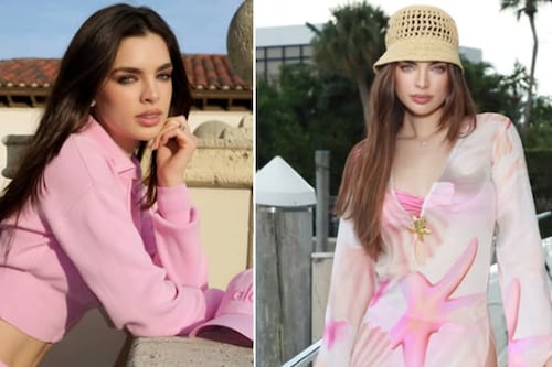 Nadia Ferreira tiene el vestido fucsia ideal para estilizar la figura y lucir como una Barbie en San Valentín