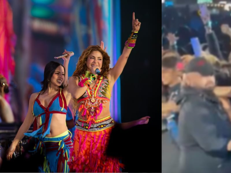 Imitadora de Shakira intentó acercarse a la artista en pleno show y terminó detenida por seguridad; en redes la critican