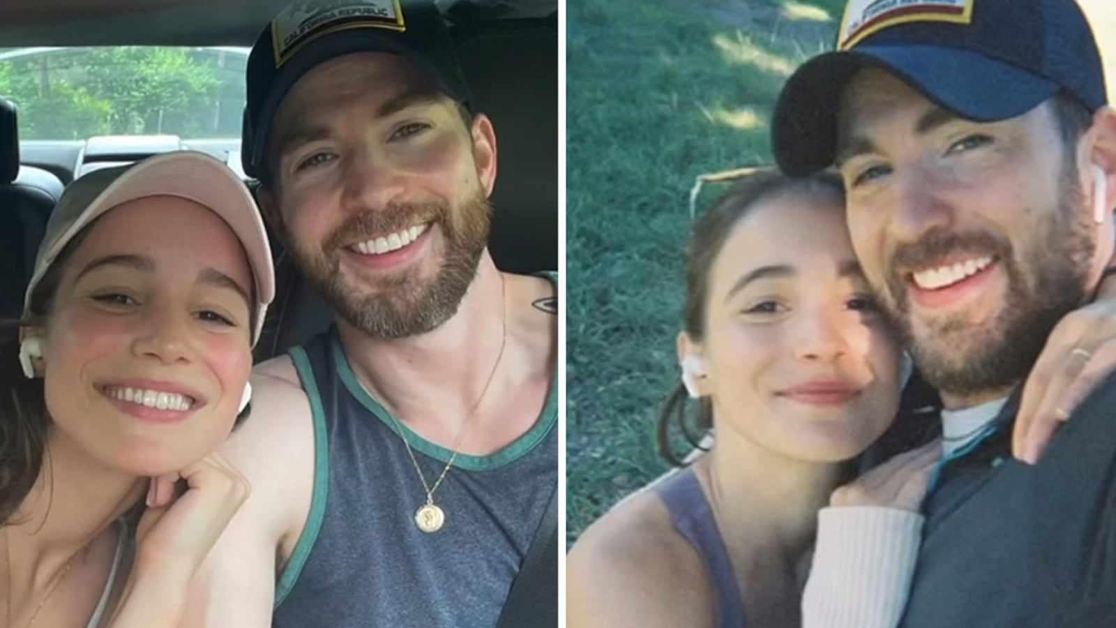 Chris Evans y Alba Baptista