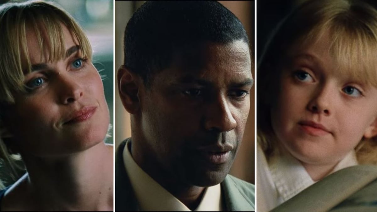 Radha Mitchell, Denzel Washington y Dakota Fanning en 'Hombre en llamas'