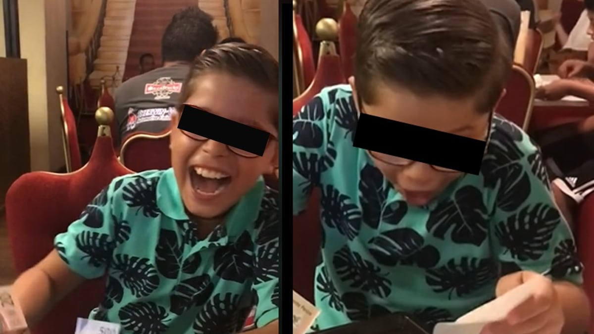 El niño enterneció a los usuarios en redes por el noble gesto que quiso tener