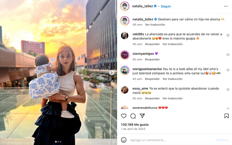 Natalia Téllez revela la razón por la que no muestra a su bebé