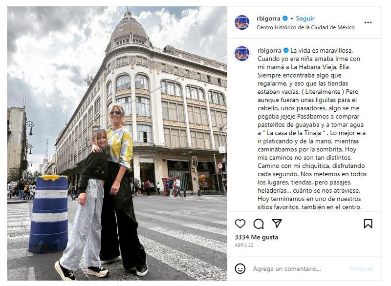 Raquel Bigorra es una madre entregada para su única hija