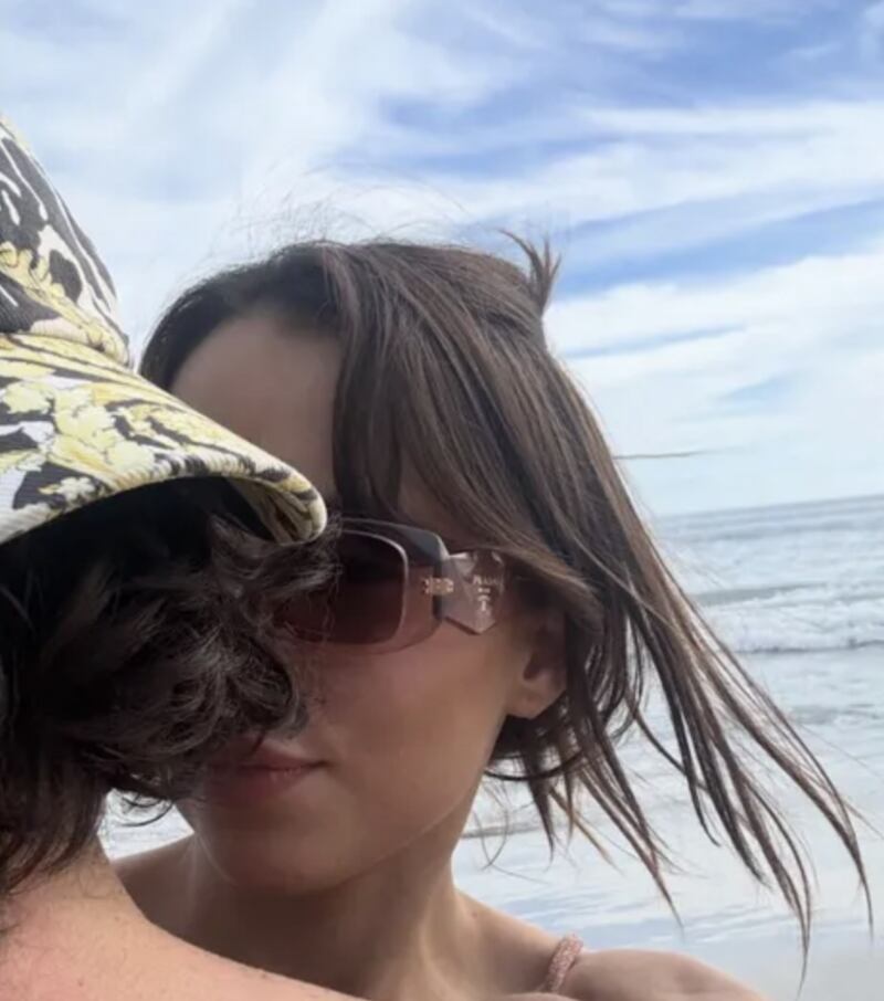 Majo Aguilar y su novio